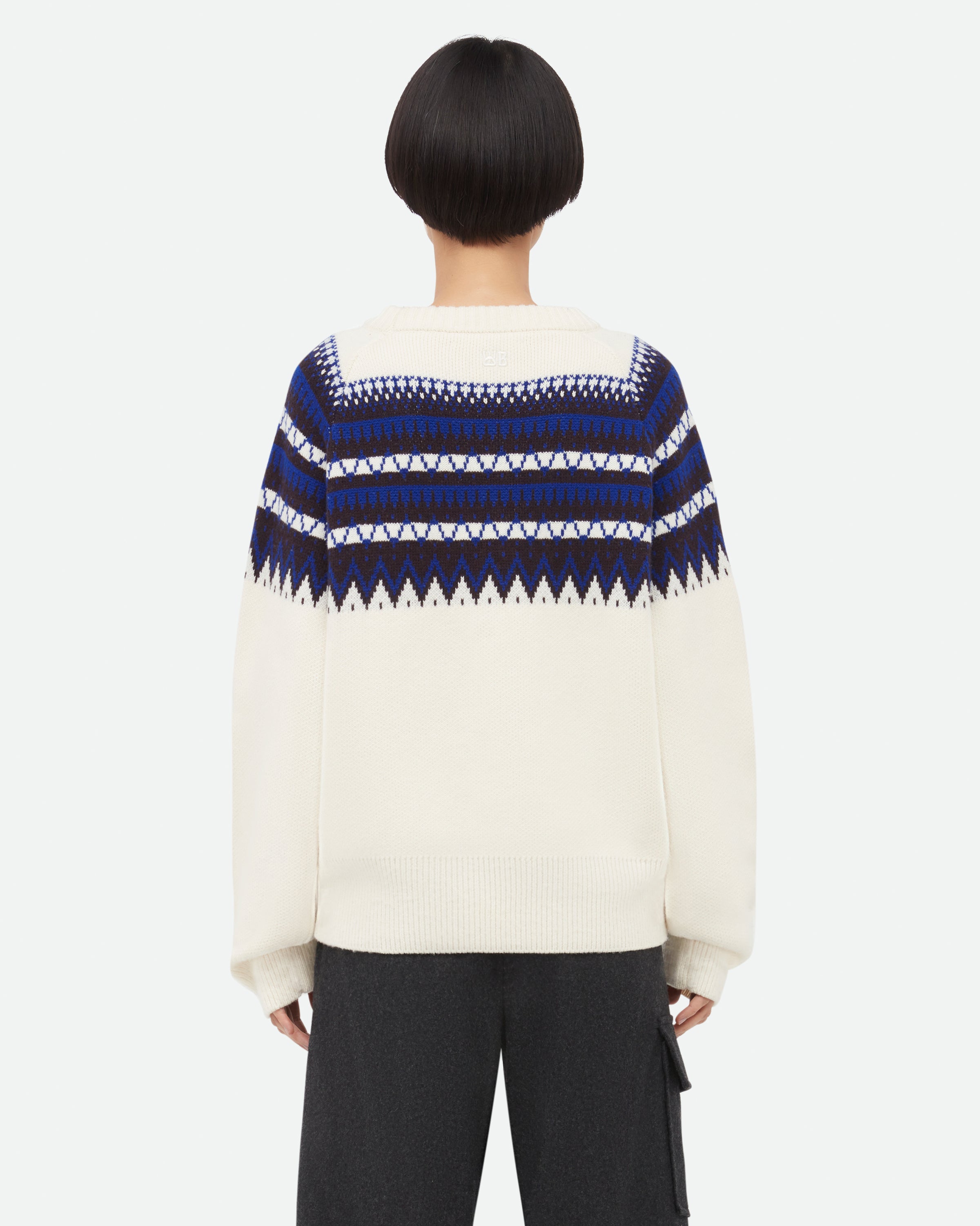 Mist Fair Isle Jumper Knitwear Wales Bonner
